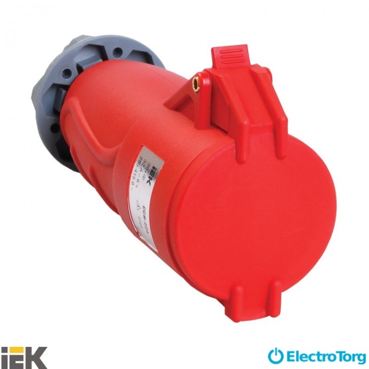 Розетка переносная ССИ-225 32А-6ч/200/346-240/415В 3Р+РЕ+N IP44 MAGNUM ИЭК (IEK)