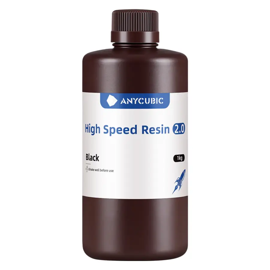 Фотополімерна смола високошвидкісна Anycubic High Speed Resin 2.0 Black, 1кг, чорна