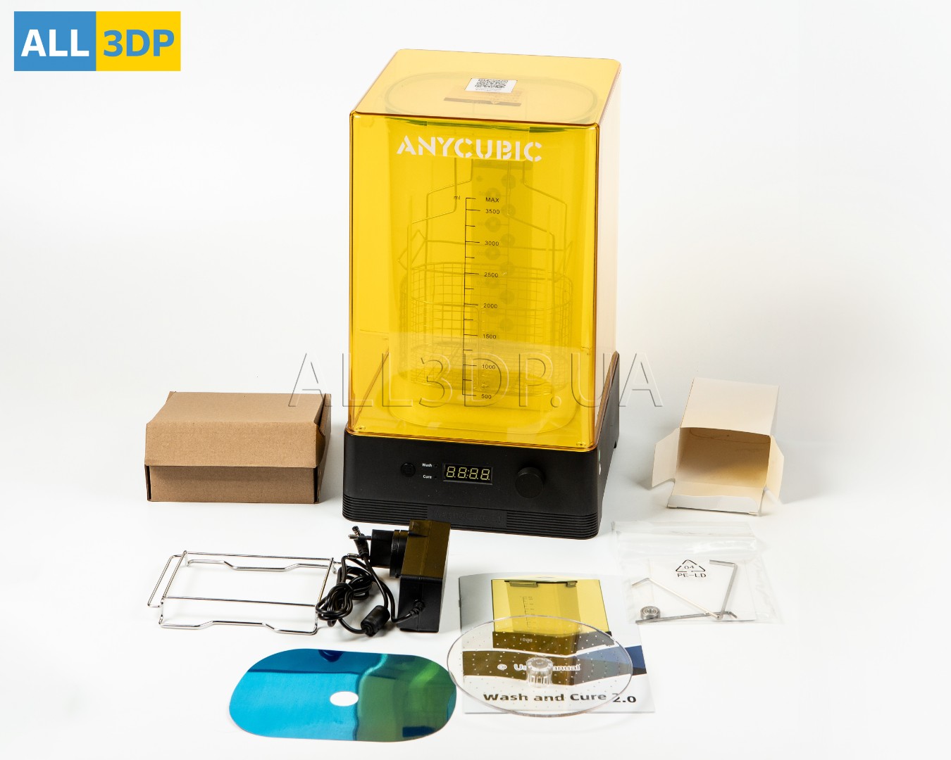 Пристрій для очищення та полімеризації - Anycubic Wash Cure Machine v2.0