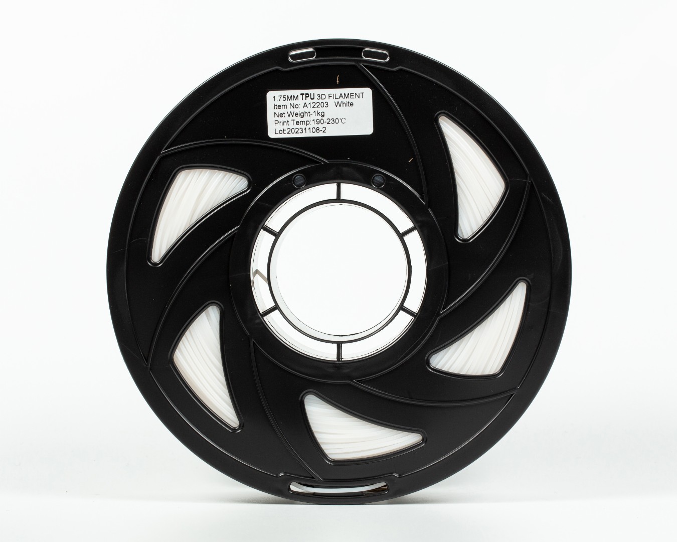 TPU Filament (пластик) для 3D принтера Білий 1кг, 1.75мм