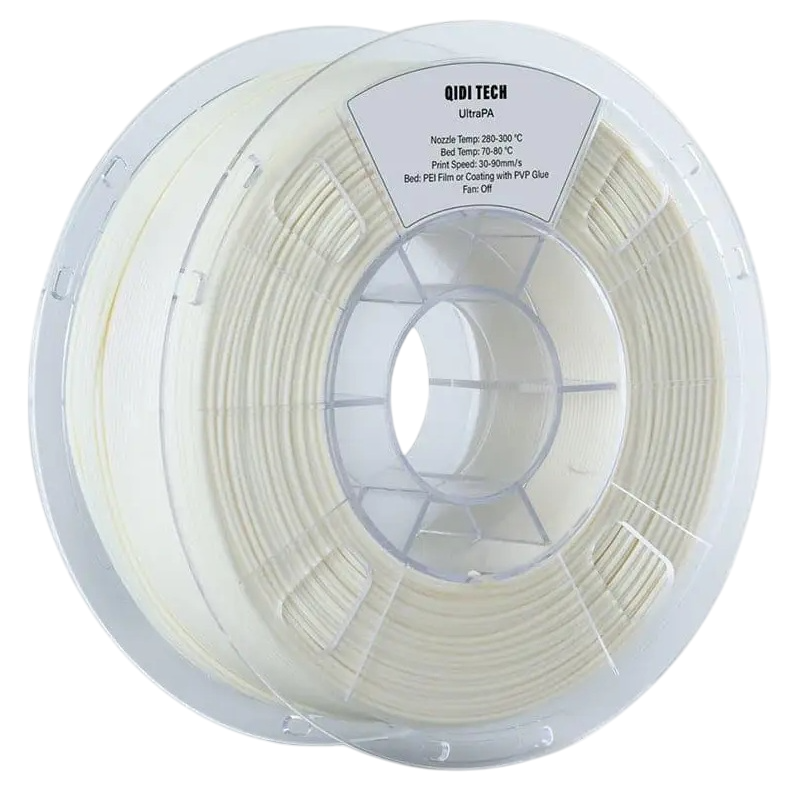 Філамент Qidi Tech UltraPA Nylon Natural, 1.75мм, 1кг, білий