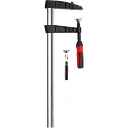 Чавунна струбцина Bessey 500x120 з посиленою рейкою і пластиковою рукояткою TGK50-2K