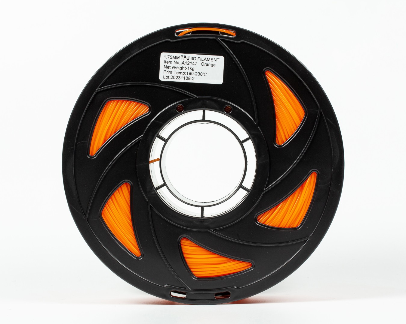 TPU Filament (пластик) для 3D принтера Помаранчевий 1кг, 1.75мм