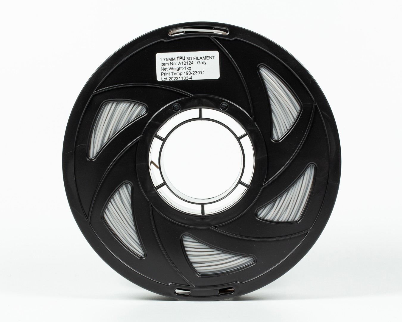 TPU Filament (пластик) для 3D принтера Сірий 1кг, 1.75мм