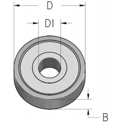 Підшипник D9,53 D₁4,76 В3,2 B095048