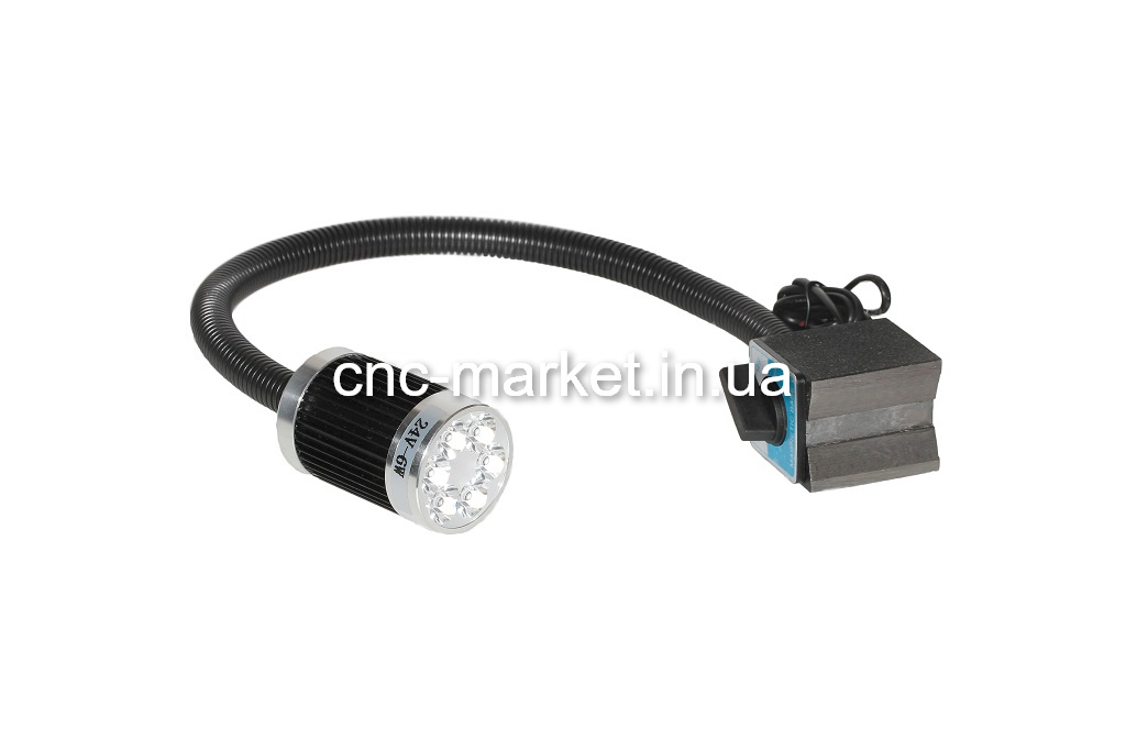 Прожектор станочный (50D LED) 6W (24V) c магнитом