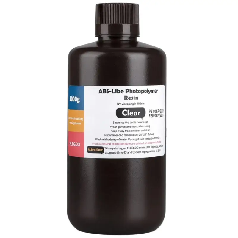 Фотополімерна смола Elegoo ABS Like Resin Clear, 1кг, прозора