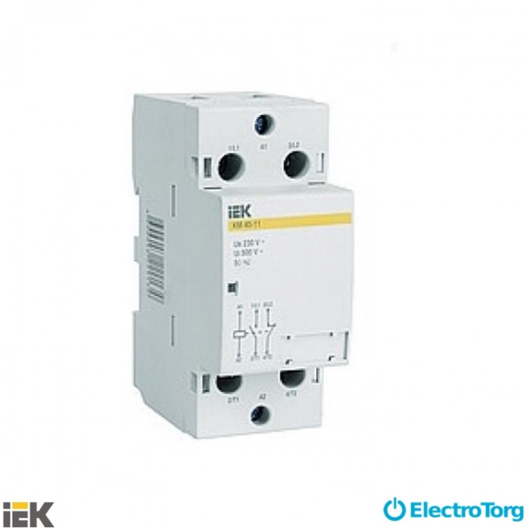 Контактор модульный КМ63-11 AC ИЭК (IEK)