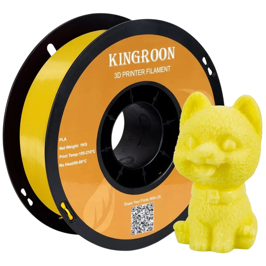 Філамент Kingroon PLA Basic Yellow, 1.75мм, 1кг, жовтий