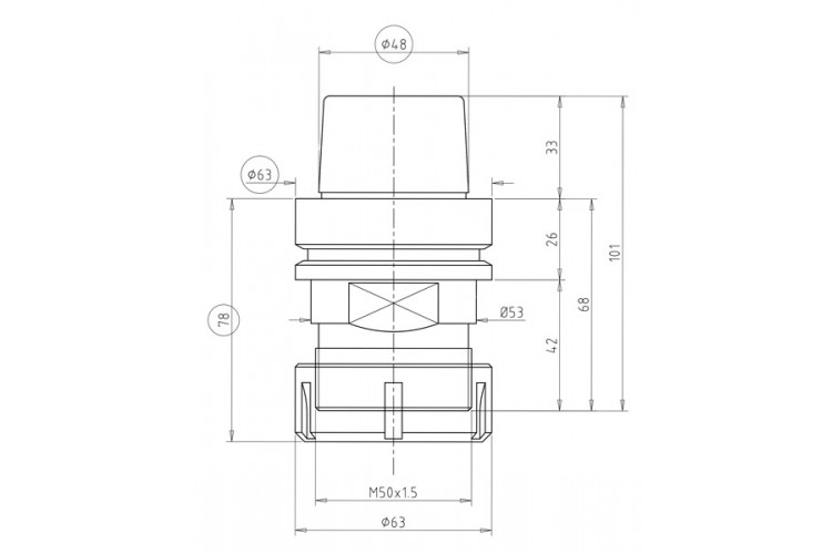 Патрон HSK-63E для цанг ER 40