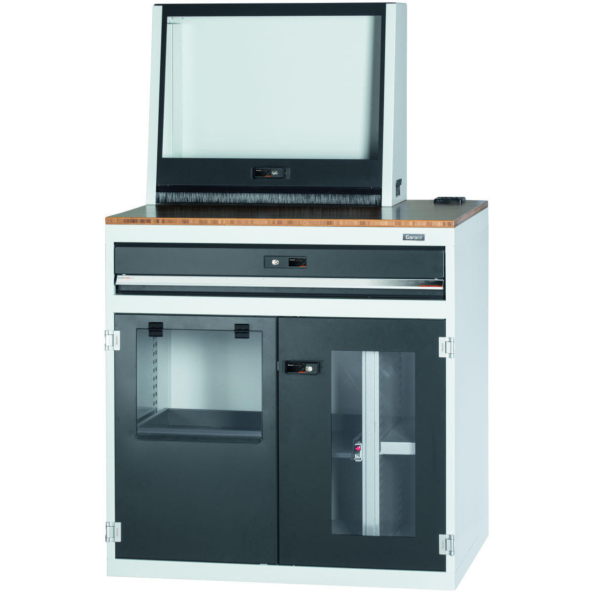 Computer-Arbeitsstation mit Druckerklappe, Typ: DE