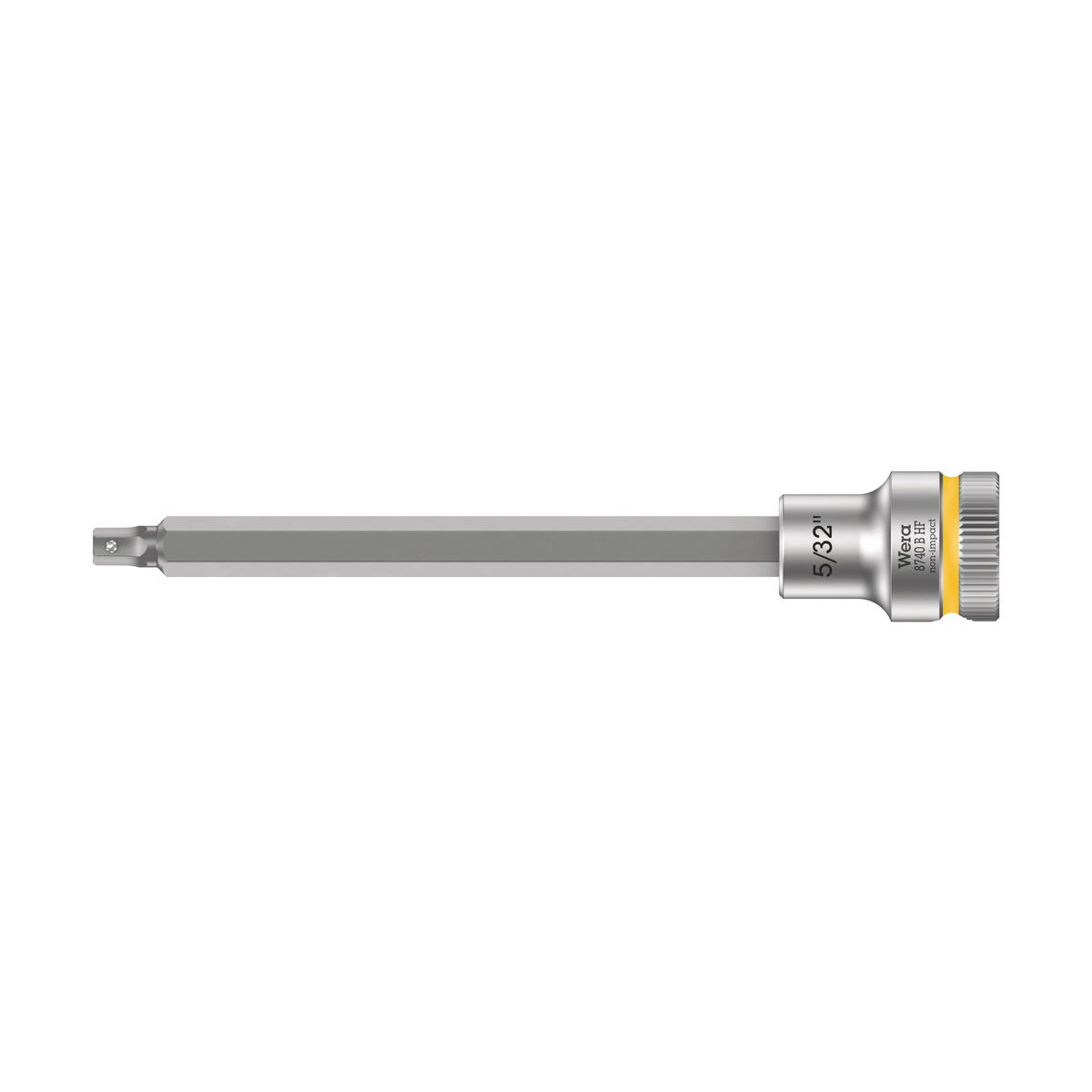 8740 B HF Zyklop Bitnuss mit 3/8″-Antrieb, mit Haltefunktion für Innensechskantschrauben, 5/32″ x 107 mm