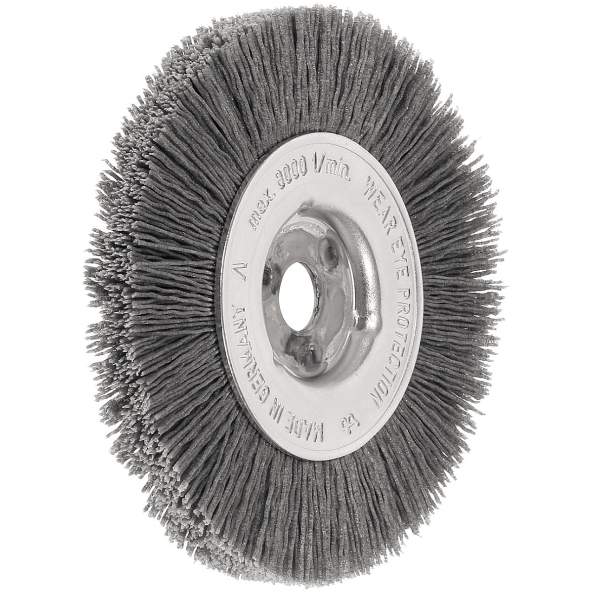 Einreihige Rundbürste mikroabrasiv 0,6 mm, SiC 320, Bürsten-⌀×Bürstenbreite: 100X12mm