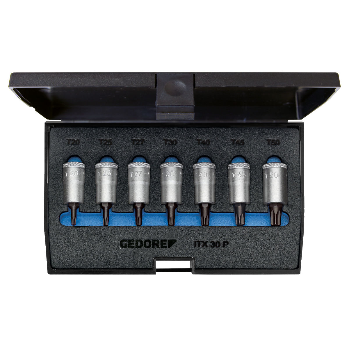 Schraubendreher-Satz 3/8″ 7-teilig Innen-TX T20-50