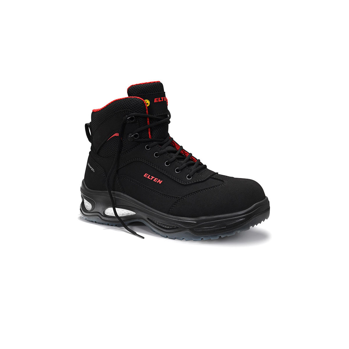 Sicherheitsschnürstiefel OWEN schwarz Mid ESD S2, Größe 41