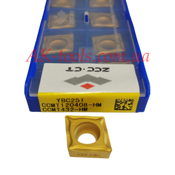 80° CNMG+ССМT · CCMT120408-HM YBC251 ZCC-Original