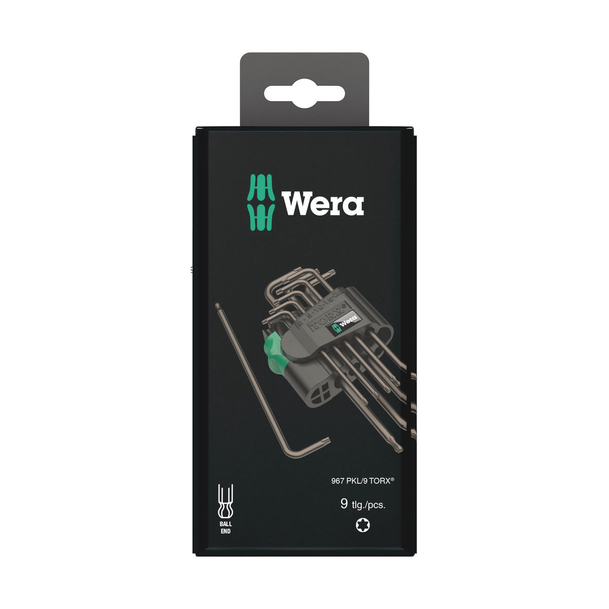 967/9 TX 1 SB TORX® Winkelschlüsselsatz, BlackLaser, 9-teilig