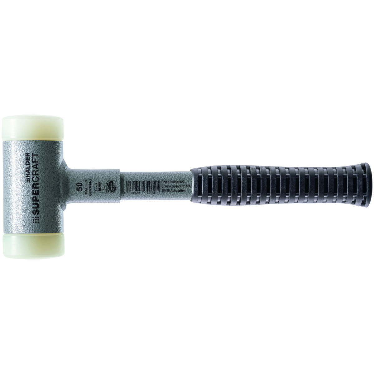 Rückschlagfreier Hammer mit Stahlrohrstiel, Hammerkopf-⌀: 35mm