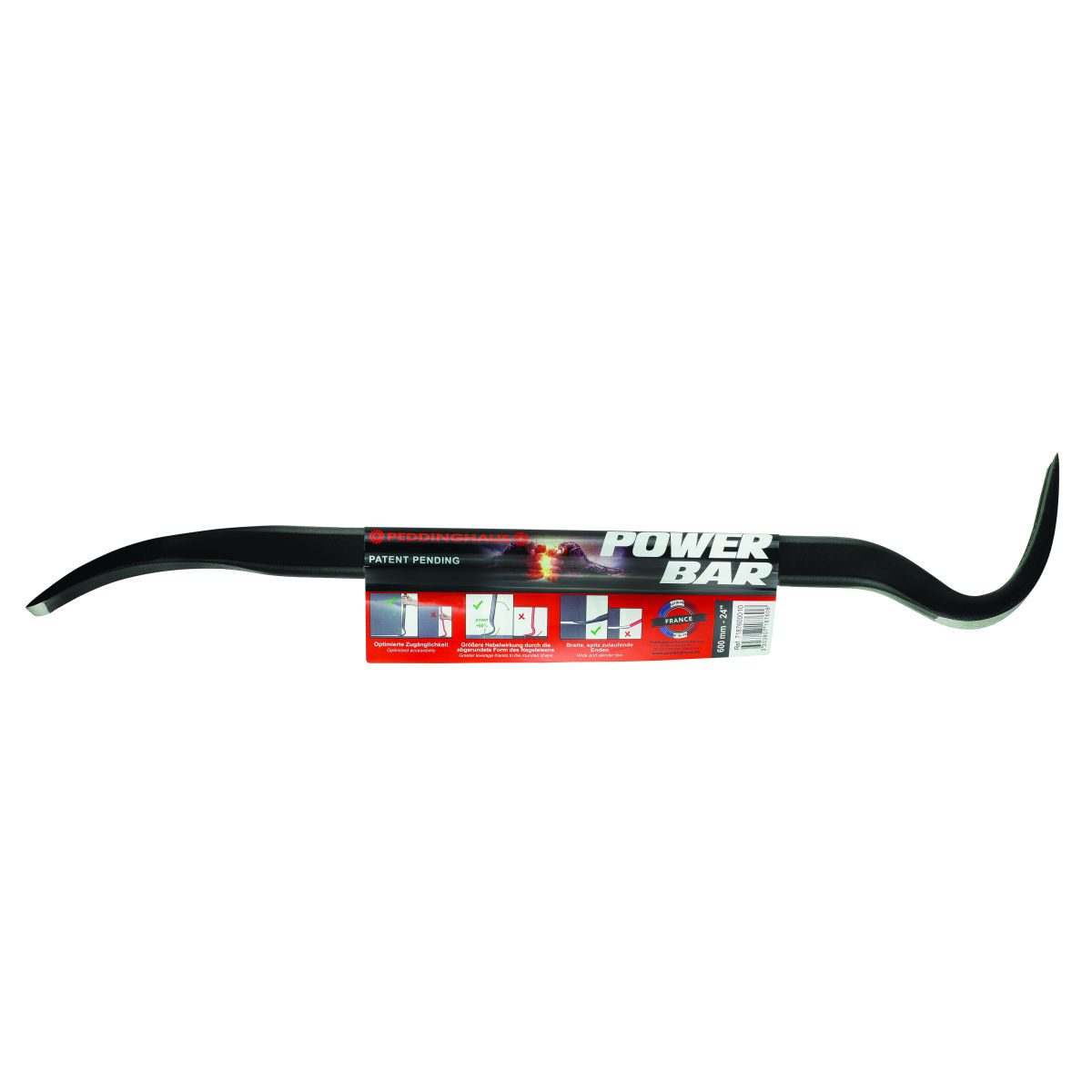 Nageleisen „Power Bar”, ganze Länge: 350mm