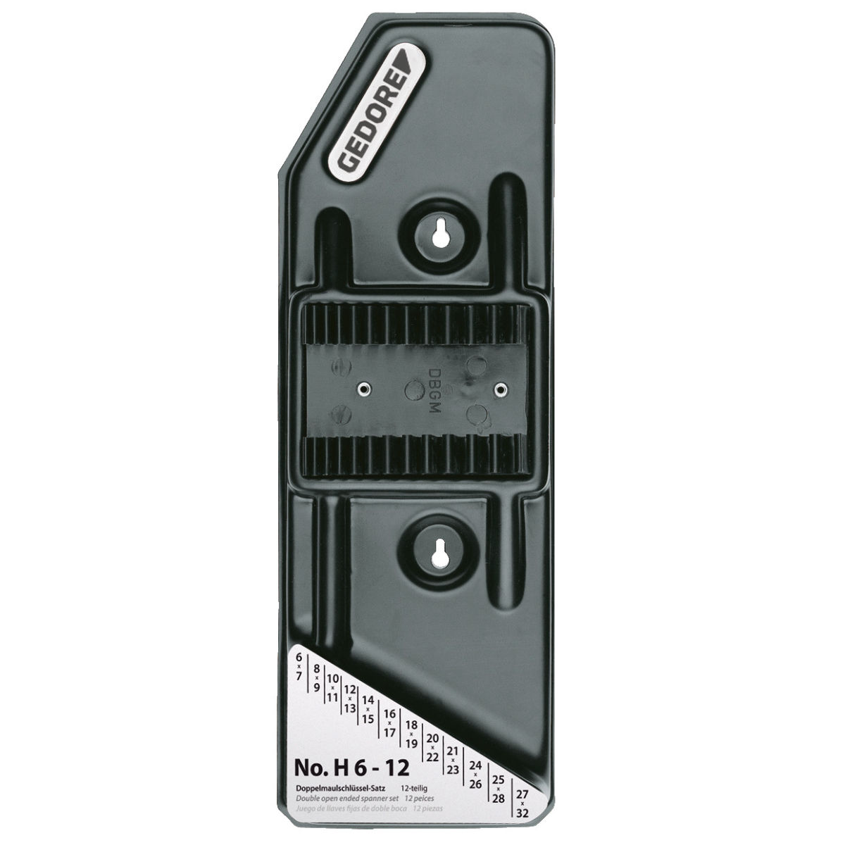 Plastikhalter leer für 12 Schlüssel No. 6