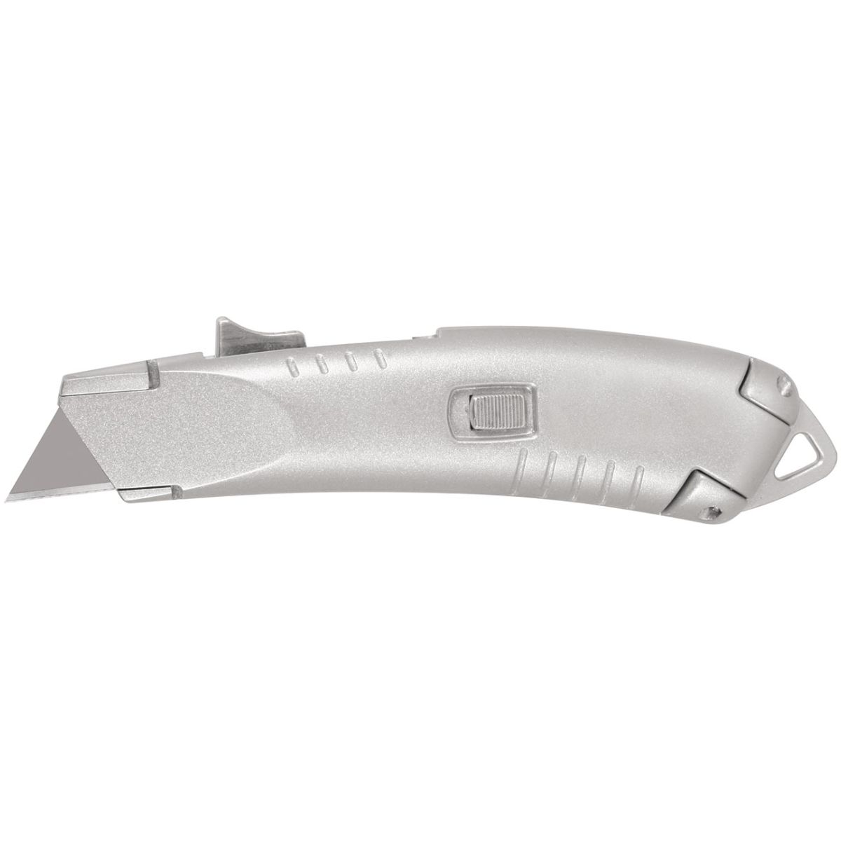 Sicherheits-Cuttermesser mit Alu-Druckguss-Griff, mit Automatikklinge