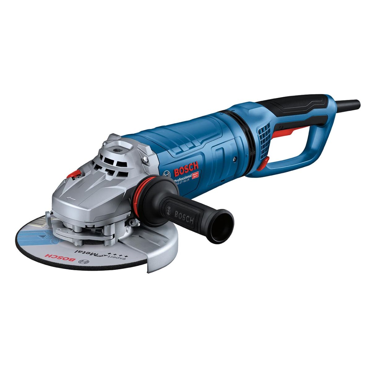 BOSCH Elektro-Winkelschleifer mit Kickbackstop, für 180 mm Scheiben ⌀, mit drehbarem Bügelhandgriff, mit Wiederanlaufsperre