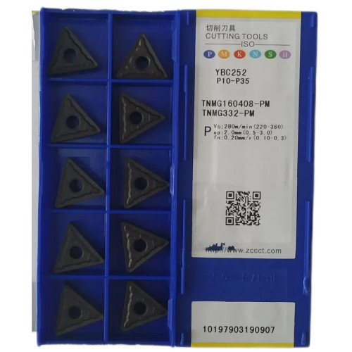 Пластины ZCC-CT TNMG160408-PM YBC252 токарные твердосплавные двухсторонние