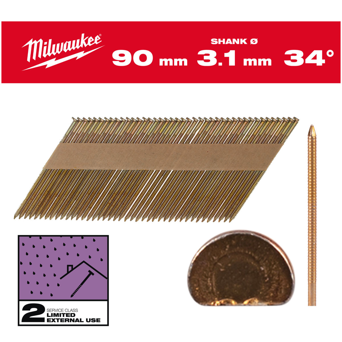 D-Kopf-Nägel 34° 90 mm RS SC2 (2.200)