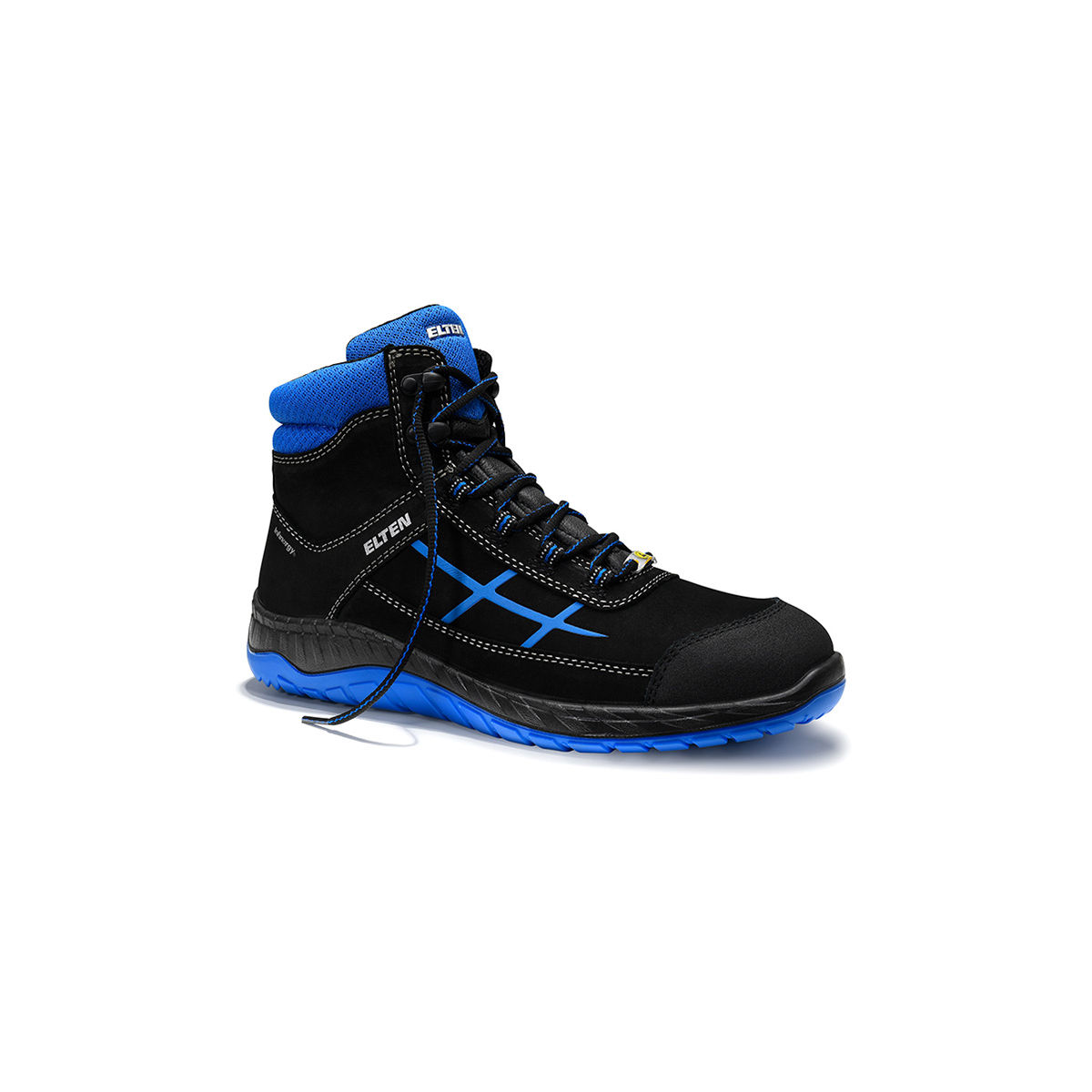 Sicherheitsschnürstiefel MALVIN blau Mid ESD S3S, Größe 45