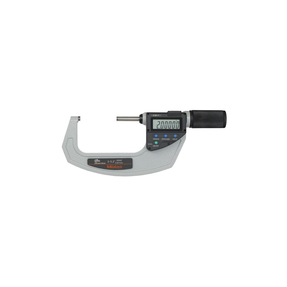 Absolute Digitale Bügelmessschraube Quickmike Zoll/Metrisch, 2-3,2″