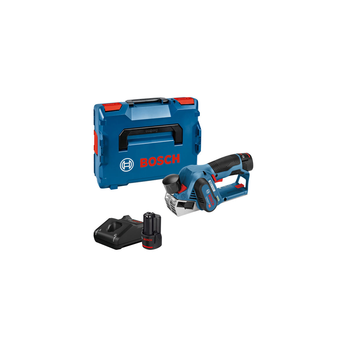 Akku-Hobel GHO 12V-20, mit 2 x 3.0 Ah Li-Ion Akku, L-BOXX