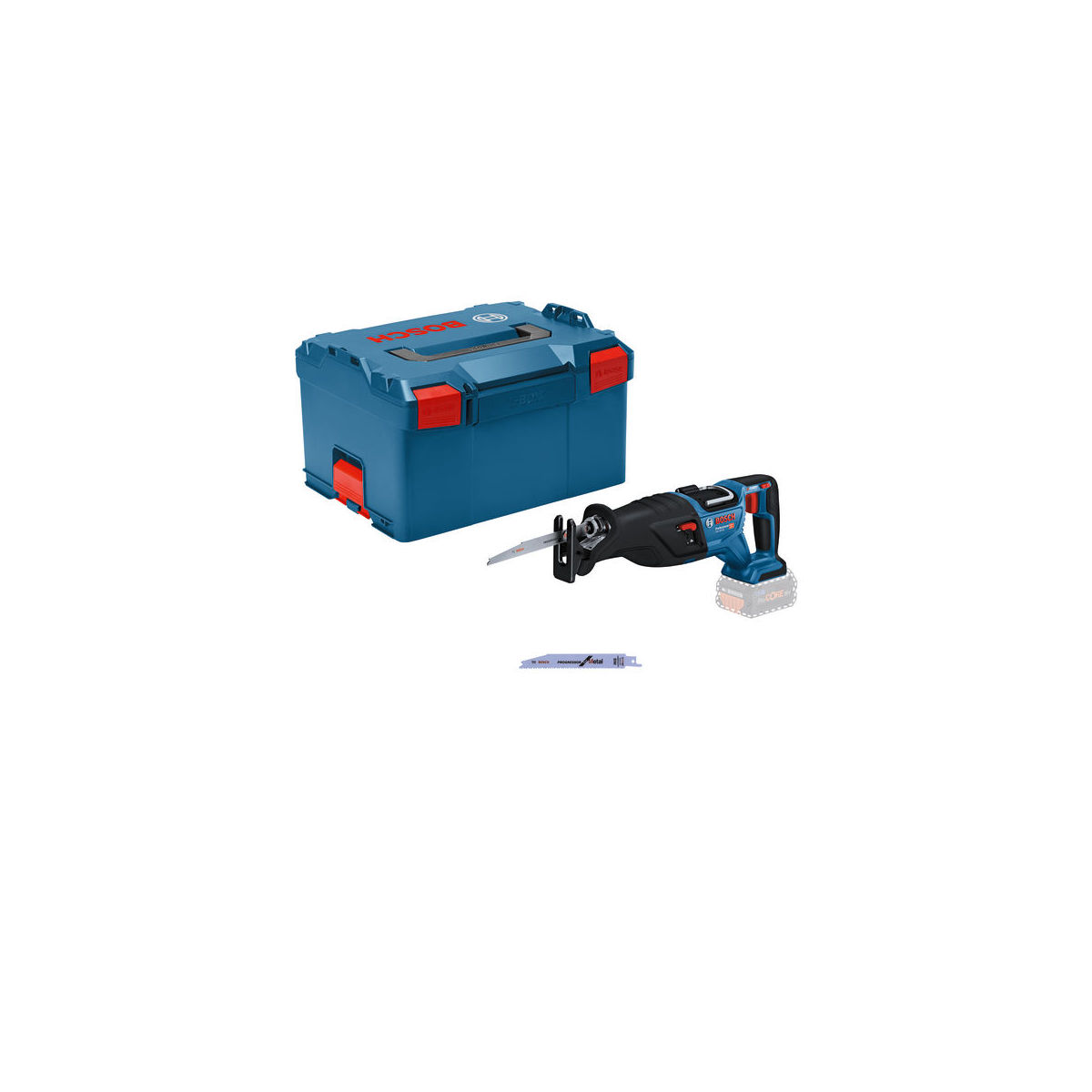 Akku-Säbelsäge BITURBO GSA 18V-28, in L-BOXX 238 mit Säbelsägeblatt