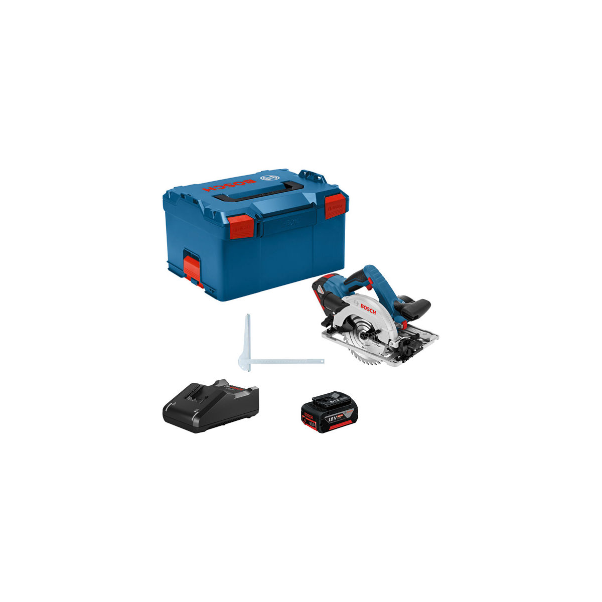 Akku-Kreissäge GKS 18V-57 G, mit 2 x 4.0 Ah Li-Ion Akku, L-BOXX