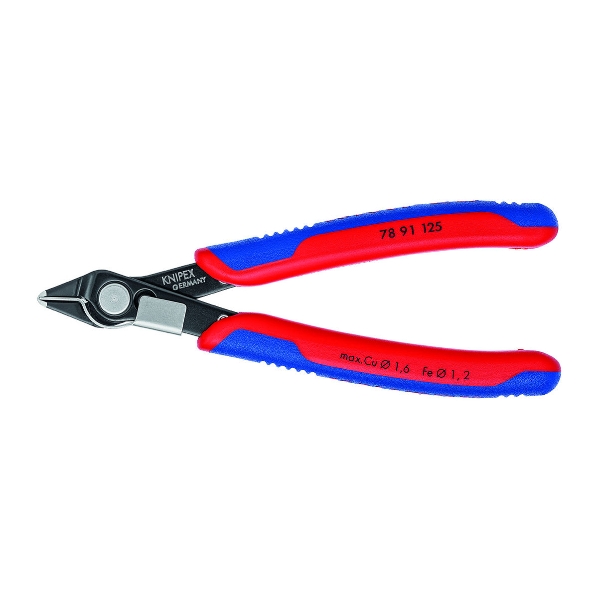 Elektronik-Seitenschneider Super Knips® mit Drahthalter, SFW, ganze Länge: 125Hmm
