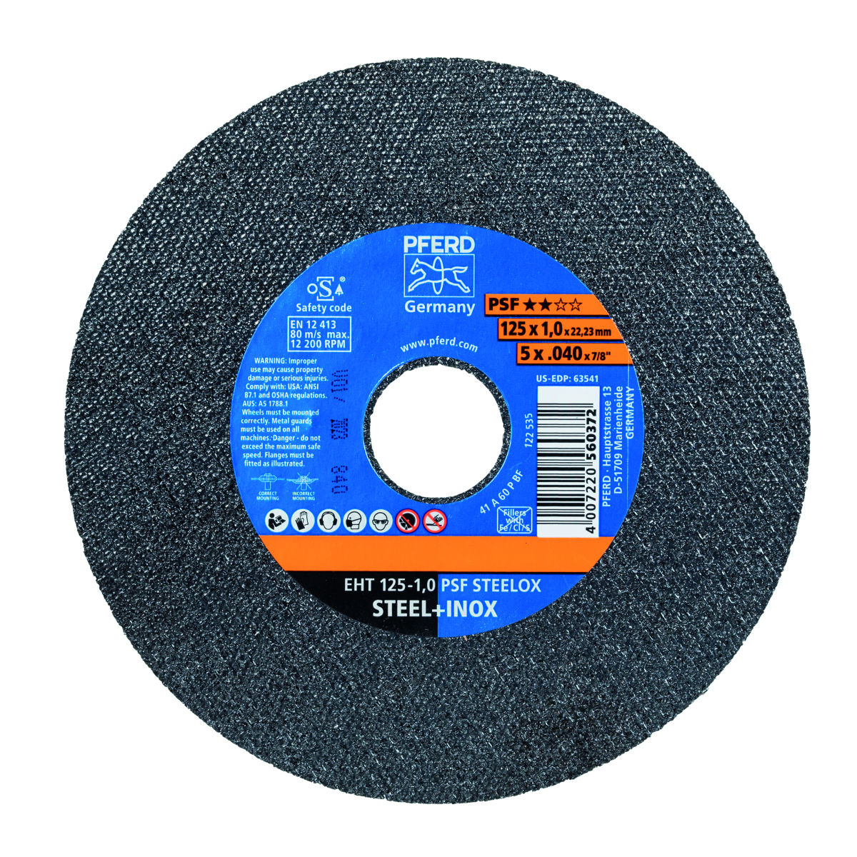 Trennscheibe PSF STEELOX extra schmal, Scheiben-⌀: 125mm