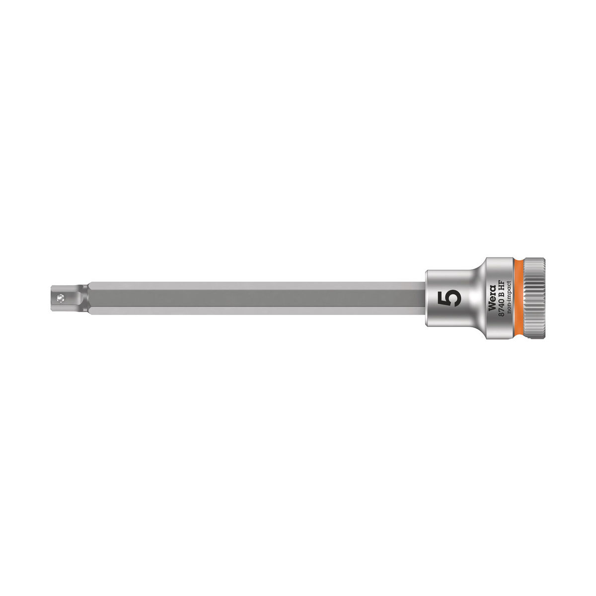 8740 B HF Zyklop Bitnuss mit 3/8″-Antrieb, mit Haltefunktion für Innensechskantschrauben, 5 x 107 mm
