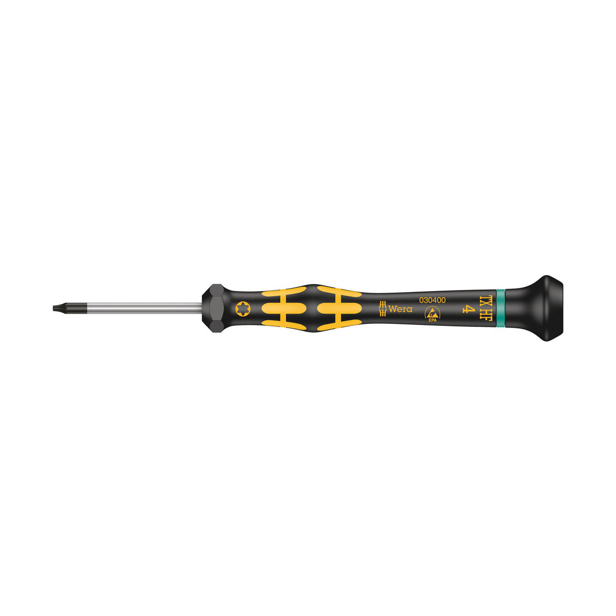 1567 TORX® HF ESD Kraftform Micro Schraubendreher mit Haltefunktion, TX 4 x 40 mm