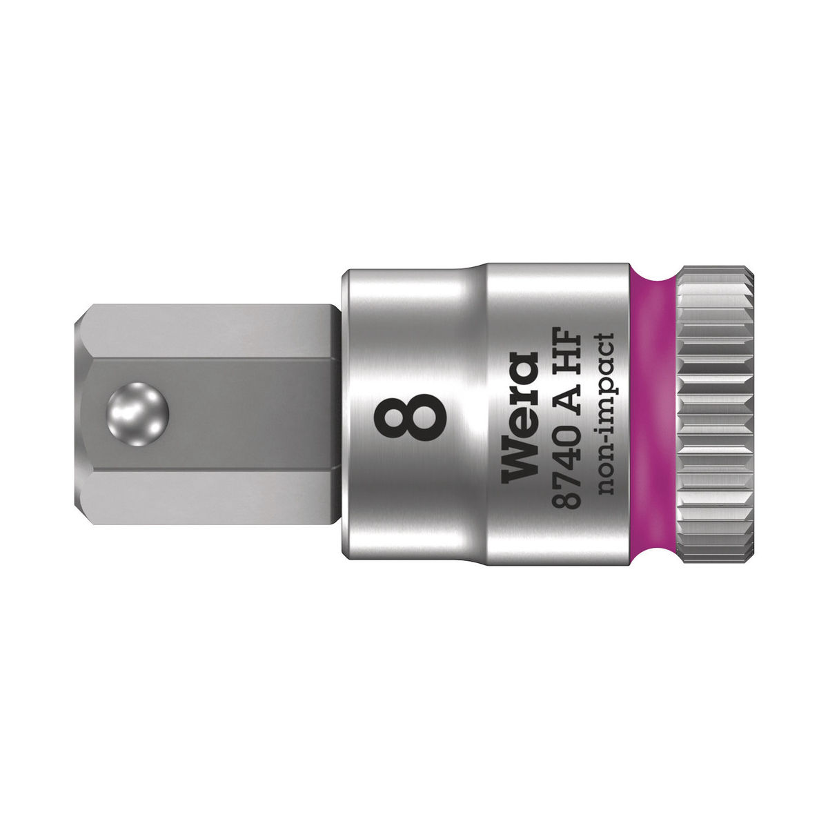 8740 A HF Zyklop Bitnuss mit 1/4″-Antrieb, mit Haltefunktion für Innensechskantschrauben, 8 x 28 mm