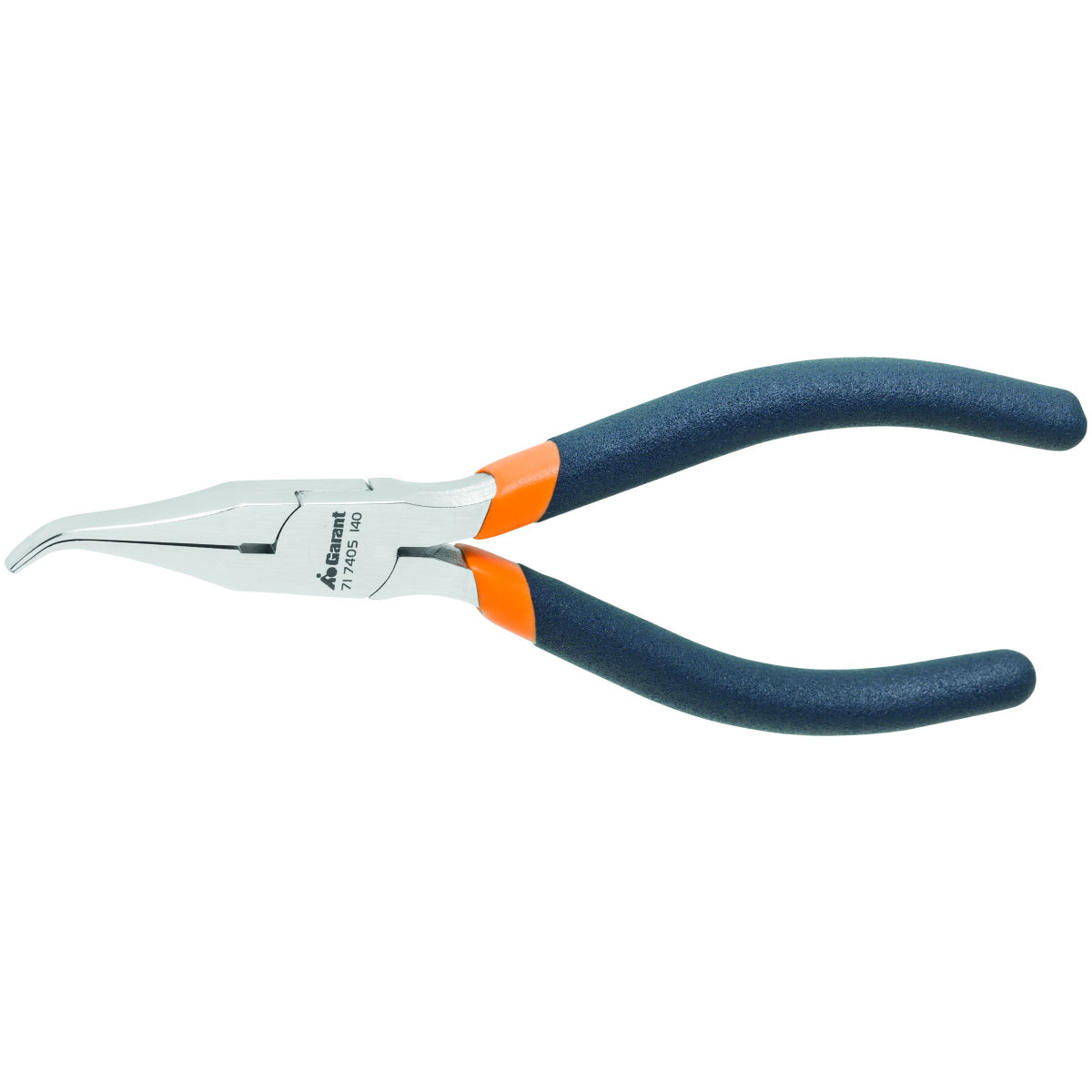 Justierzange Form C 45° abgewinkelt, flach-breit, ganze Länge: 140mm