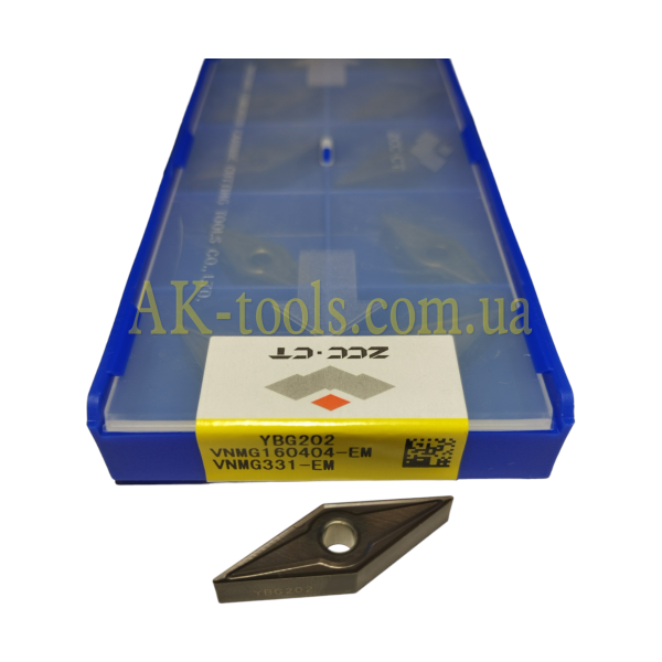 ПРОХІДНІ-РОЗТОЧНІ ПЛАСТИНИ, 35° VNMG+VBMT+VCMT · VNMG160404-EM YBG202 ZCC-Original