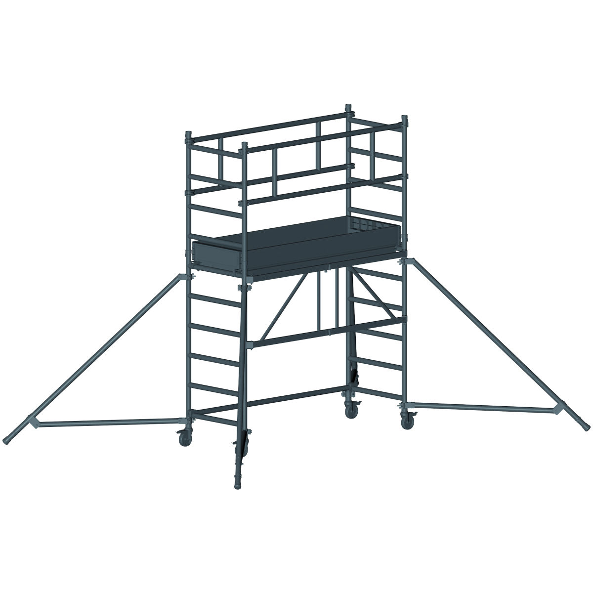 Klappgerüst, normale Ausführung, Plattformhöhe: 1550mm