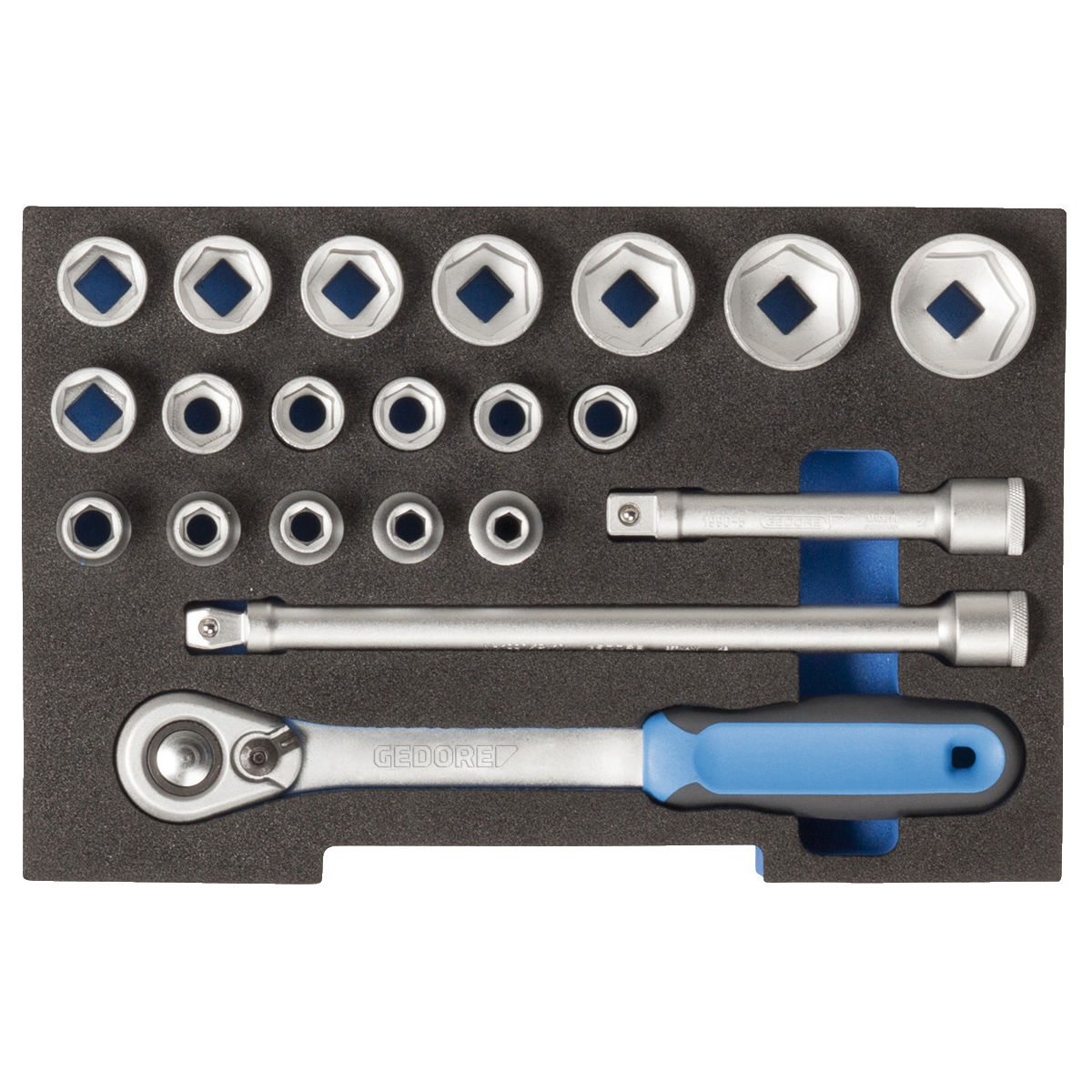 Steckschlüssel-Satz 1/2″ in 1/2 L-BOXX 136 Modul