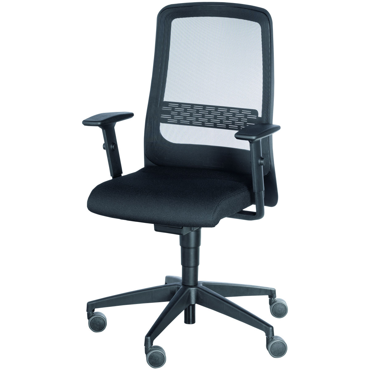 Bürodrehstuhl mit Netzrücken, Farbe: BLACK
