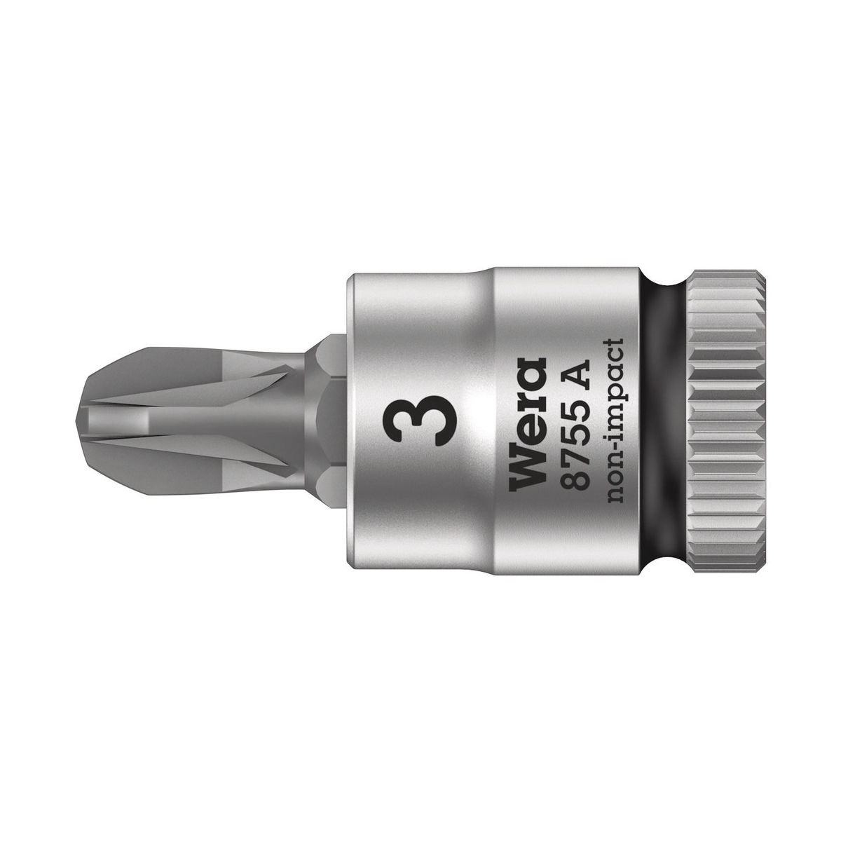 8755 A Pozidriv Zyklop Bitnuss mit 1/4″-Antrieb, PZ 3 x 28 mm