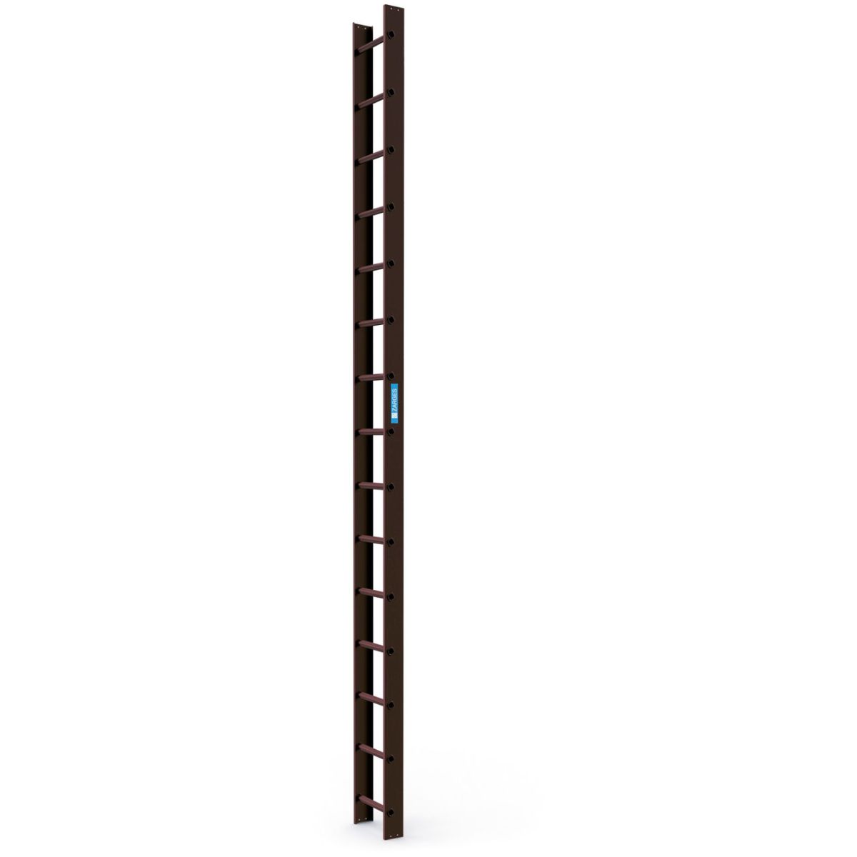 Dachleiter 4,2m Braun beschichtet