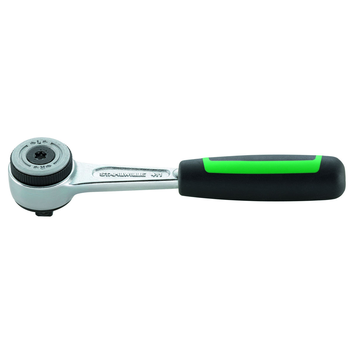 Stahlwille® Handknarre Feinzahn, umschaltbar, mit 1/4 Zoll Vierkant, 60 Zähne, Länge 118 mm