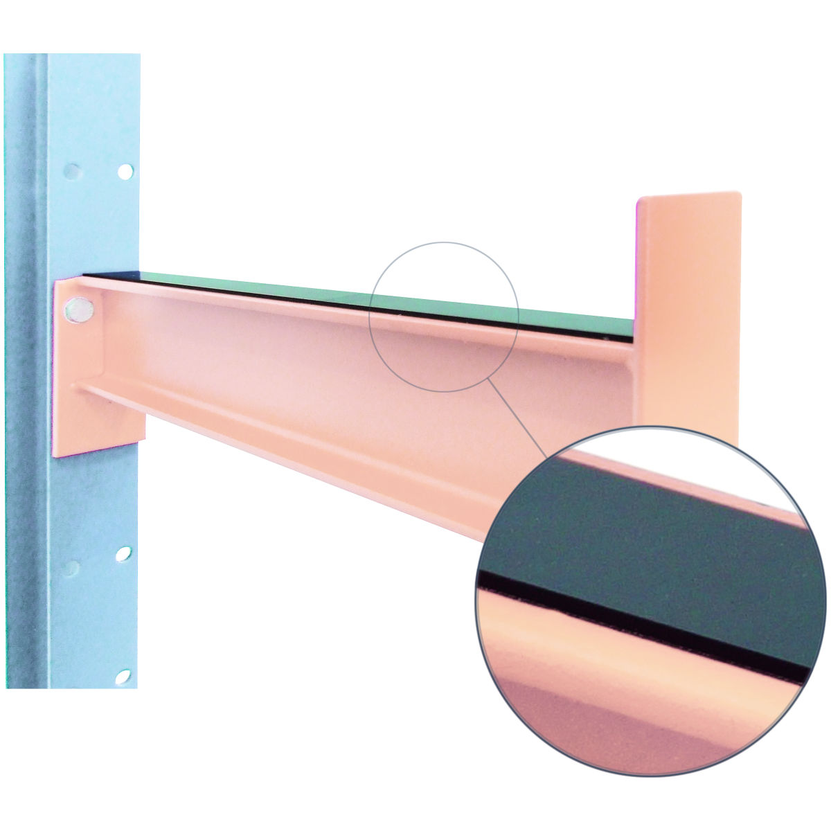 PVC-Auflage für Kragarm, Tiefe: 400mm
