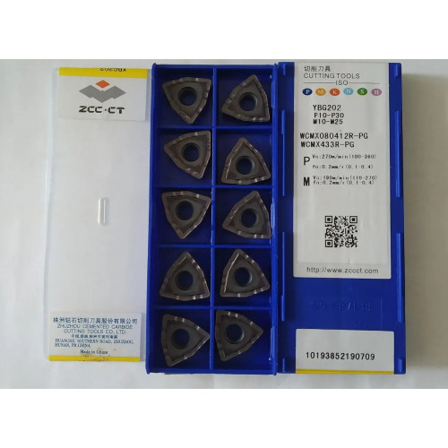 Пластини ZCC-CT WCMX080412R-PG YBG202 односторонні для свердел