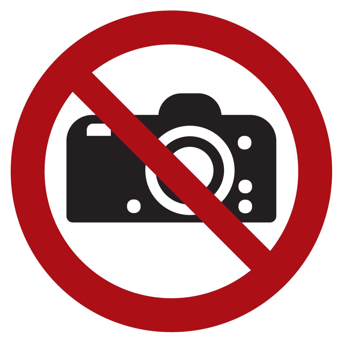 Verbotszeichen Fotografieren verboten, Typ: 02200