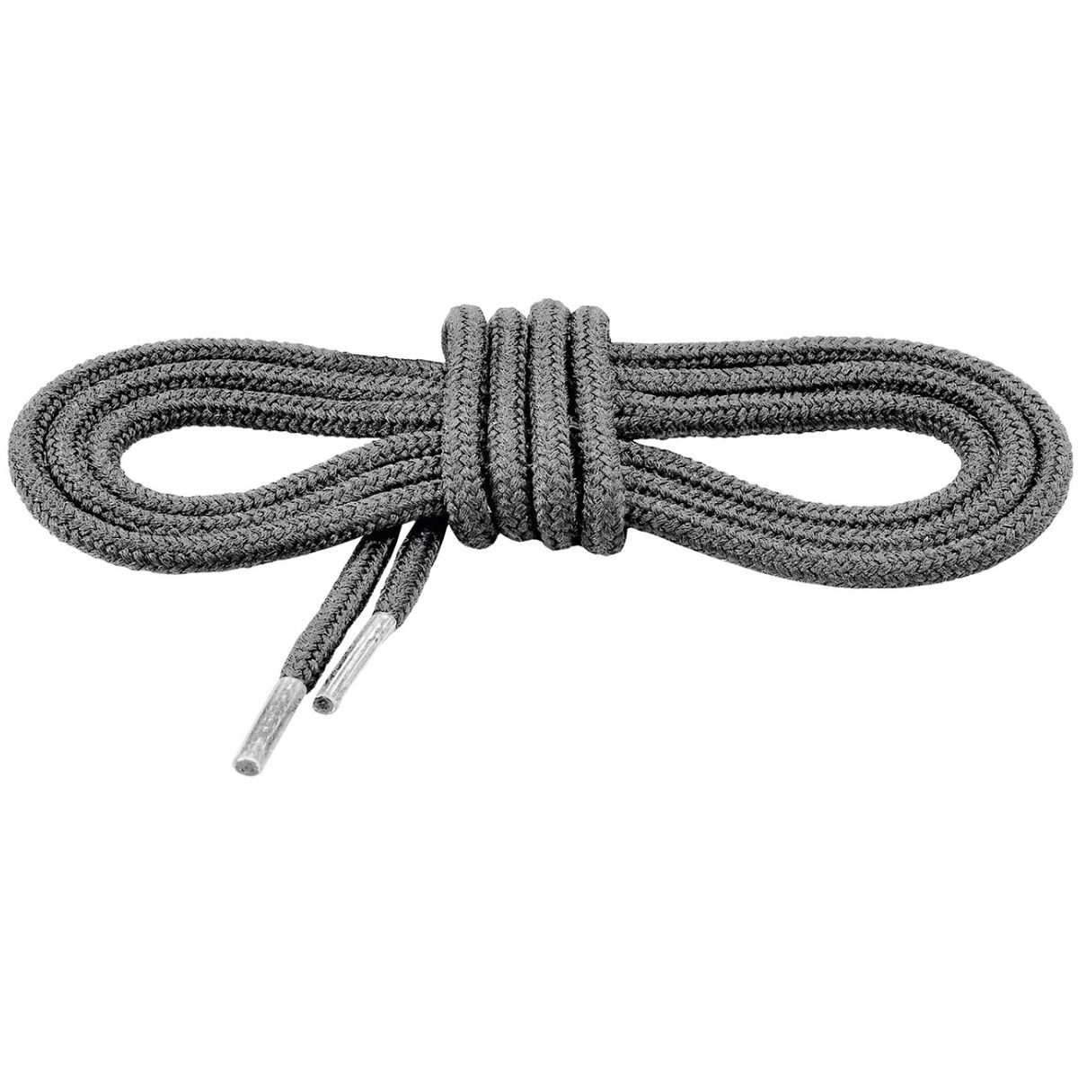 Schnürsenkel grau flach , grau, Länge: 125cm
